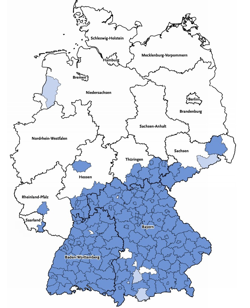 Zecken Risikogebiete in Deutschland