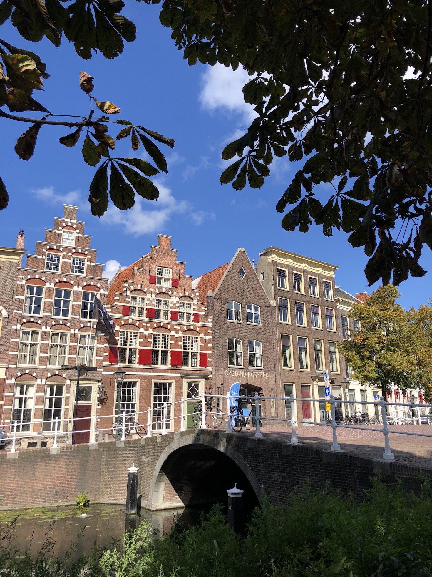 Häuserfassade in Leiden