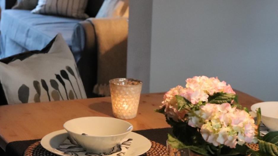 Dat lütte Hus Brüggen - Erholung am Niederrhein - Ess-Wohnzimmer